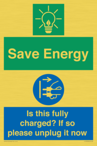 CC10723: Save Energy - Is this fully charged? If so please unplug it now