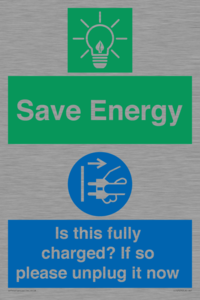 CC10723: Save Energy - Is this fully charged? If so please unplug it now