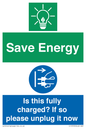 CC10723: Save Energy - Is this fully charged? If so please unplug it now