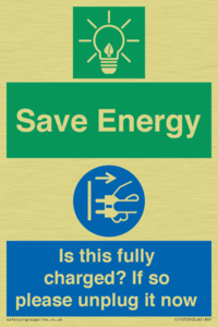 CC10723: Save Energy - Is this fully charged? If so please unplug it now