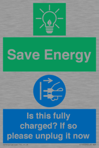 CC10723: Save Energy - Is this fully charged? If so please unplug it now