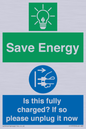 CC10723: Save Energy - Is this fully charged? If so please unplug it now