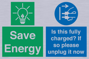 CC10723: Save Energy - Is this fully charged? If so please unplug it now