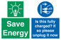 CC10723: Save Energy - Is this fully charged? If so please unplug it now