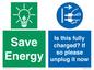 CC10723: Save Energy - Is this fully charged? If so please unplug it now