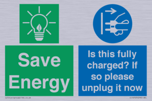 CC10723: Save Energy - Is this fully charged? If so please unplug it now