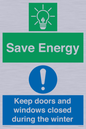 CC10725: Save Energy - Keep doors and windows closed during the winter