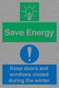 CC10725: Save Energy - Keep doors and windows closed during the winter