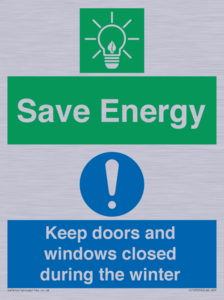 CC10725: Save Energy - Keep doors and windows closed during the winter