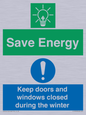 CC10725: Save Energy - Keep doors and windows closed during the winter