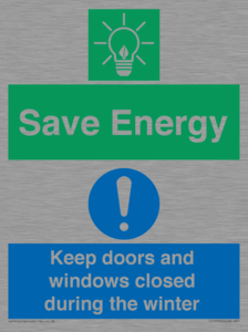 CC10725: Save Energy - Keep doors and windows closed during the winter