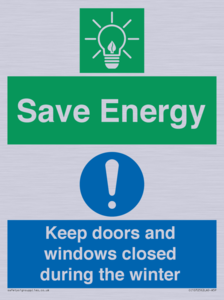 CC10725: Save Energy - Keep doors and windows closed during the winter