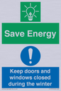 CC10725: Save Energy - Keep doors and windows closed during the winter