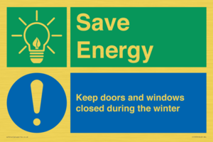 CC10725: Save Energy - Keep doors and windows closed during the winter