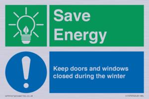 CC10725: Save Energy - Keep doors and windows closed during the winter