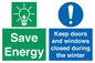 CC10725: Save Energy - Keep doors and windows closed during the winter