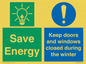 CC10725: Save Energy - Keep doors and windows closed during the winter