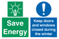 CC10725: Save Energy - Keep doors and windows closed during the winter