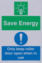 CC10727: Save Energy - Only keep roller door open when in use