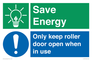 CC10727: Save Energy - Only keep roller door open when in use