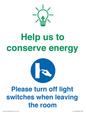CC10729: Help us to conserve energy - Turn off light switches when leaving the room
