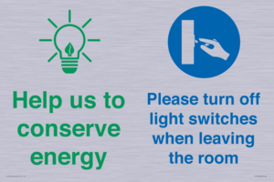 CC10729: Help us to conserve energy - Turn off light switches when leaving the room