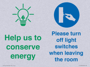 CC10729: Help us to conserve energy - Turn off light switches when leaving the room