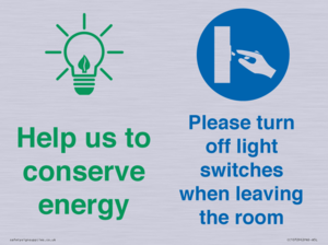 CC10729: Help us to conserve energy - Turn off light switches when leaving the room