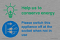 CC10740: Help us to conserve energy - Unplug the kettle when finished