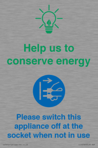 CC10746: Help us to conserve energy - Switch this appliance off at the socket when not in use