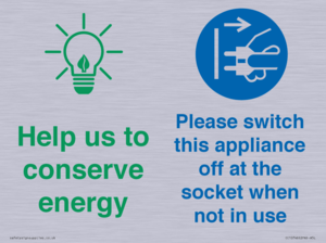 CC10746: Help us to conserve energy - Switch this appliance off at the socket when not in use