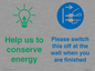 CC10748: Help us to conserve energy - Switch this off at the wall when you are finished