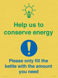 CC10750: Help us to conserve energy - Only fill the kettle with the amount you need