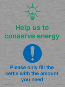 CC10750: Help us to conserve energy - Only fill the kettle with the amount you need