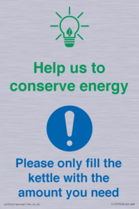 CC10750: Help us to conserve energy - Only fill the kettle with the amount you need