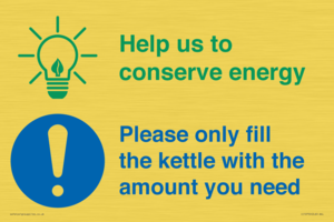 CC10750: Help us to conserve energy - Only fill the kettle with the amount you need