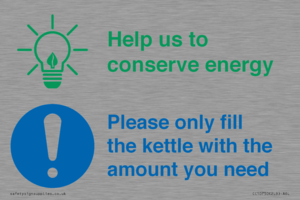 CC10750: Help us to conserve energy - Only fill the kettle with the amount you need