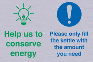 CC10750: Help us to conserve energy - Only fill the kettle with the amount you need