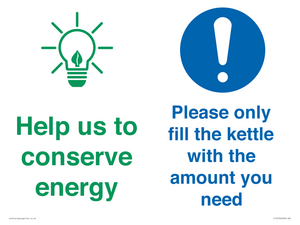 CC10750: Help us to conserve energy - Only fill the kettle with the amount you need
