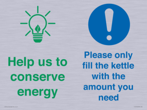 CC10750: Help us to conserve energy - Only fill the kettle with the amount you need