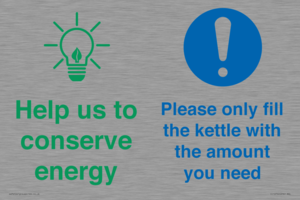 CC10750: Help us to conserve energy - Only fill the kettle with the amount you need