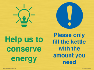 CC10750: Help us to conserve energy - Only fill the kettle with the amount you need