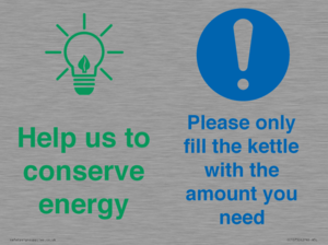 CC10750: Help us to conserve energy - Only fill the kettle with the amount you need