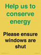 CC10760: Help us to conserve energy - Please ensure windows are shut