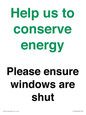 CC10760: Help us to conserve energy - Please ensure windows are shut
