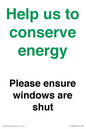 CC10760: Help us to conserve energy - Please ensure windows are shut