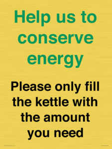CC10773: Help us to conserve energy - Please only fill the kettle with the amount you need