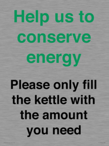 CC10773: Help us to conserve energy - Please only fill the kettle with the amount you need