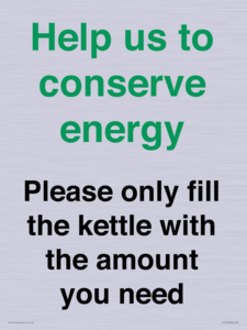 CC10773: Help us to conserve energy - Please only fill the kettle with the amount you need