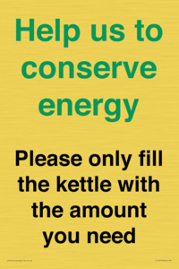 CC10773: Help us to conserve energy - Please only fill the kettle with the amount you need